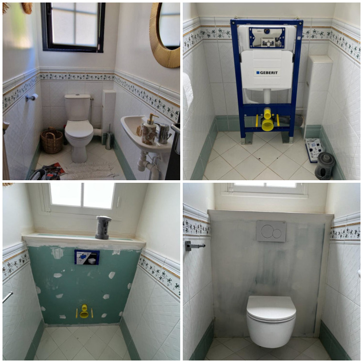 Installation WC suspendu GEBERIT