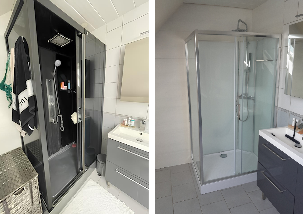 Remplacement de cabine de douche