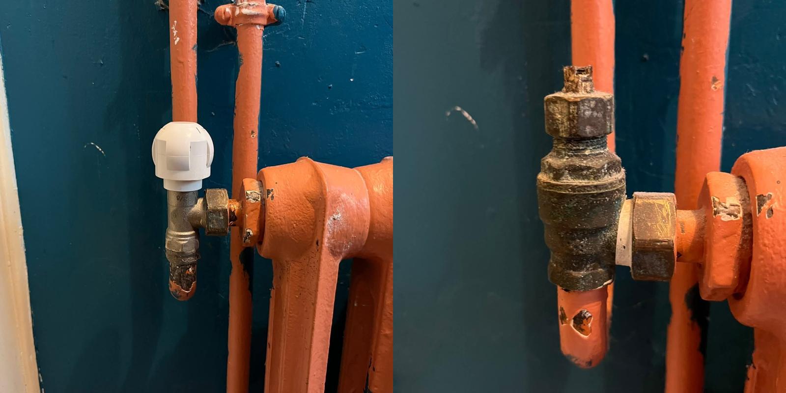 Remplacement du robinet de chauffage