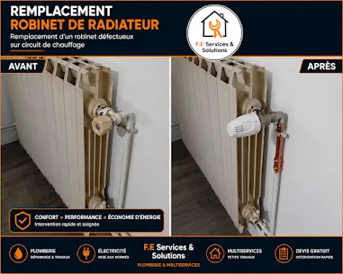 Remplacement d’un robinet de radiateur à Ault